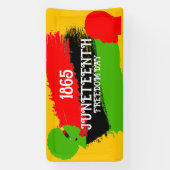 ジュネファーフリーダムデイフラグお祝い1865 横断幕 (縦)