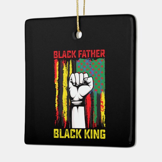 ジュネファーブラックファーザーデイパパキング祝ズF セラミックオーナメント (左)