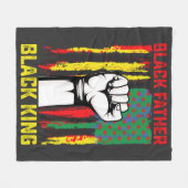 ジュネファーブラックファーザーデイパパキング祝ズF フリースブランケット (正面(横))