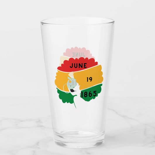 ジュネフグラス – アフロ女性 タンブラーグラス (正面)