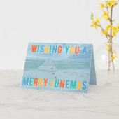 ジュネマメリースとけた雪だるまカード カード (黄色い花)