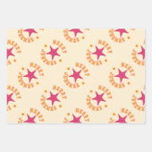 ジュネマメリース熱帯クリスマスパターン ラッピングペーパーシート (正面)