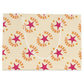 ジュネマメリース熱帯クリスマスパターン ラージペーパーバッグ (裏面)