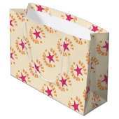 ジュネマメリース熱帯クリスマスパターン ラージペーパーバッグ (裏面アングル)