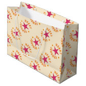 ジュネマメリース熱帯クリスマスパターン ラージペーパーバッグ (正面アングル)