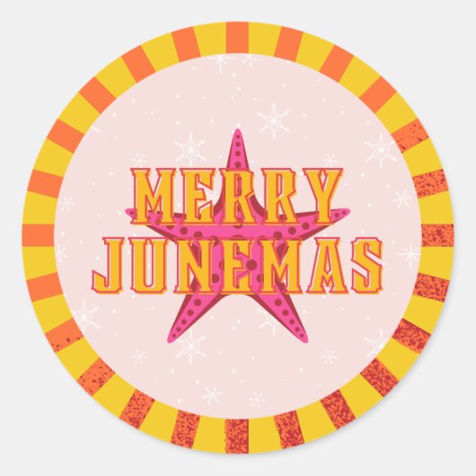 ジュネマメリース熱帯クリスマス ラウンドシール (正面)