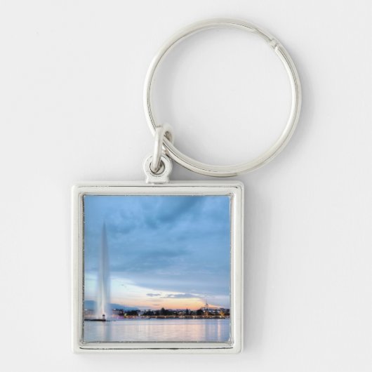 ジュネーブの噴水、スイス連邦共和国 キーホルダー (正面)