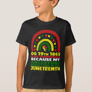 ジュネーブは私の独立の日ピンクの黒いレインブ Tシャツ
