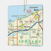 ジュネーブオハイオヴィンテージロードマップ セラミックオーナメント (左)