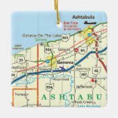 ジュネーブオハイオヴィンテージロードマップ セラミックオーナメント (正面)