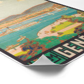 ジュネーブスイスレトロヴィンテージ旅行ポスター ポスター (角)