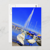 ジュネーブポストカードからこんにちは ポストカード (正面/裏面)