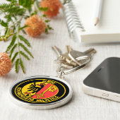 ジュネーブラウンドエンブレム キーホルダー (側面)