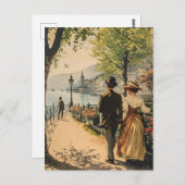 ジュネーブレイクサイドヴィンテージはがき ポストカード (正面/裏面)