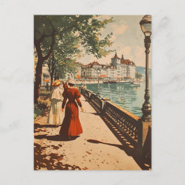 ジュネーブレイクサイドヴィンテージ ポストカード