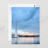 ジュネーブ噴水(スイス) ポストカード (正面/裏面)