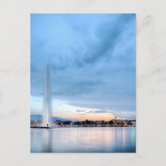 ジュネーブ噴水(スイス) ポストカード (正面)