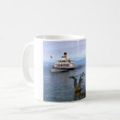 ジュネーブ湖のベビーパドルボート コーヒーマグカップ (正面左)