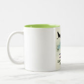 ジュネーブ湖スイストラベルポスター ツートーンマグカップ (左)