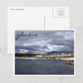 ジュネーブ湖レマン ポストカード (正面/裏面)