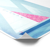 ジュネーブ湖ヴィンテージ旅行ポスター ポスター (角)