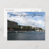 ジュネーブ湖岸 ポストカード (正面/裏面)