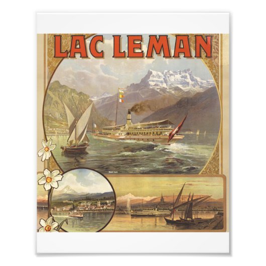 ジュネーブ湖旅行 フォトプリント            (正面)