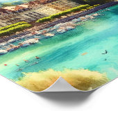 ジュネーブ湖水彩画ポスター ポスター (角)