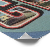 ジュネーブ湖，ウィスコンシン州 – 大きな文字のシーン ポスター (角)