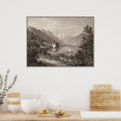 ジュネーブ湖，スイス ポスター (キッチン)