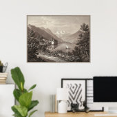 ジュネーブ湖，スイス ポスター (ホームオフィス)