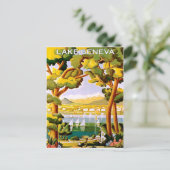 ジュネーブ湖 ポストカード (スタンド正面)