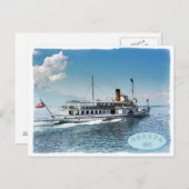 ジュネーブ湖 ポストカード (正面/裏面)