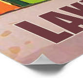 ジュネーブ湖、鉄道、窓からの眺め ポスター (角)