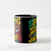 ジュネーブ語、伝統・月刊女性の中に入る ツートーンマグカップ (中央)