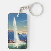 ジュネーブ通りスイストラベルジェットドーヴィンテージ キーホルダー (裏面)