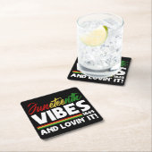 ジュネーブ1865ブラックヒストリー – Freedom Day 1865 スクエアペーパーコースター (インサイチュ)