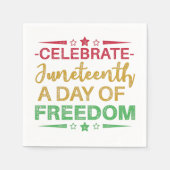 ジュネーブ、アフリカ系アメリカ人の自由。 スタンダードカクテルナプキン (正面)