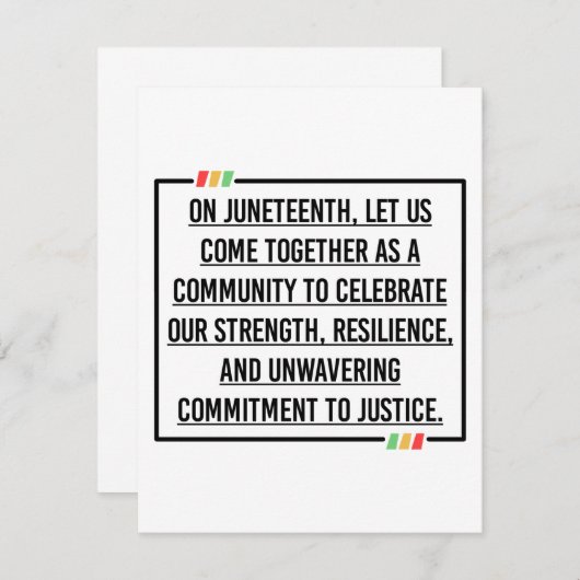 ジュネーブ、アフリカ系アメリカ人の自由。 セーブザデート (正面/裏面)