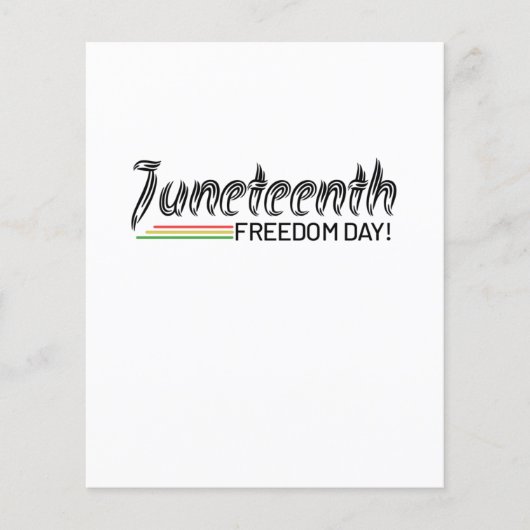 ジュネーブ、アフリカ系アメリカ人の自由。 チラシ (正面)