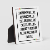 ジュネーブ、アフリカ系アメリカ人の自由。 フォトプラーク (正面)