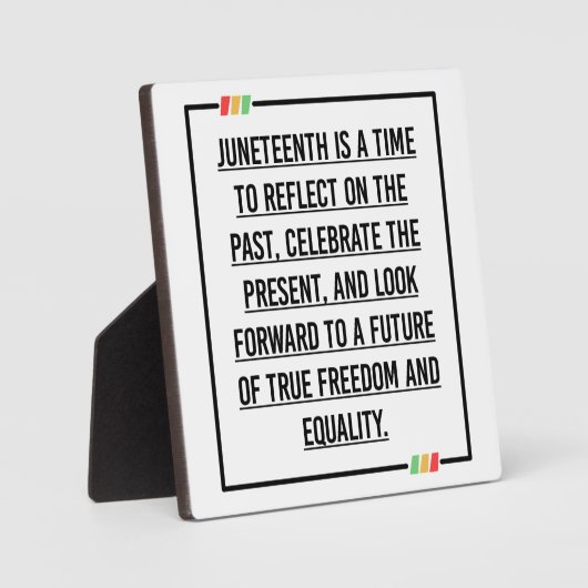 ジュネーブ、アフリカ系アメリカ人の自由。 フォトプラーク (正面)