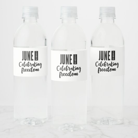 ジュネーブ、アフリカ系アメリカ人の自由。 ペットボトルラベル (ボトル)