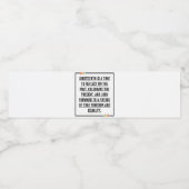 ジュネーブ、アフリカ系アメリカ人の自由。 ペットボトルラベル (シングルラベル)