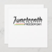 ジュネーブ、アフリカ系アメリカ人の自由。 招待状 (正面/裏面)