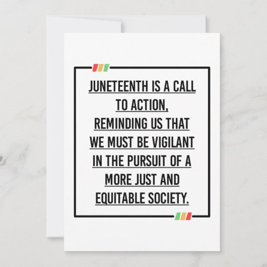 ジュネーブ、アフリカ系アメリカ人の自由。誘致 招待状 (正面)