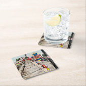 「ジュネーブ·オン·ザ·レイク·通りビュー」コースター スクエアペーパーコースター (インサイチュ)