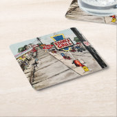 「ジュネーブ·オン·ザ·レイク·通りビュー」コースター スクエアペーパーコースター (アングル)