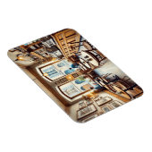 ジュネーブ・スイスの小さなコーヒーショップ マグネット (右側)