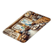 ジュネーブ・スイスの小さなコーヒーショップ マグネット (左側)